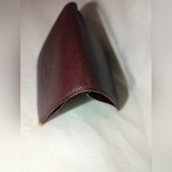 Cartier Bi-fold Wallet Mast Line Bordeaux Red Leather EUC - Picture 7 of 11